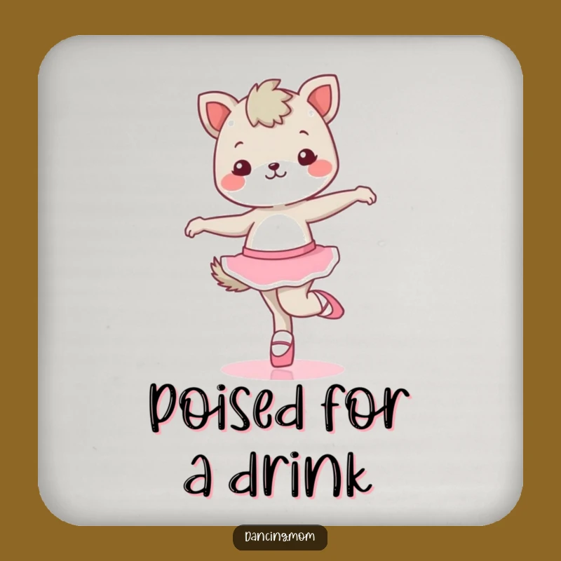 Funny Kawaii Dancing Animal Coaster - Set of Ballet Drink Savers Gift