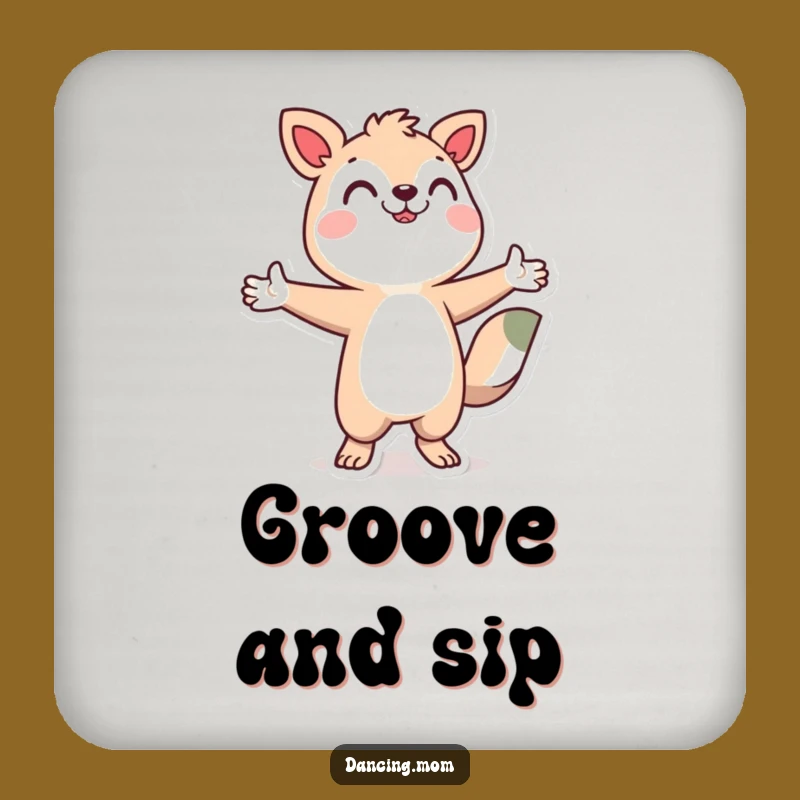 Funny Dancing Animal Coaster Set: Joyful Character for Table Protection