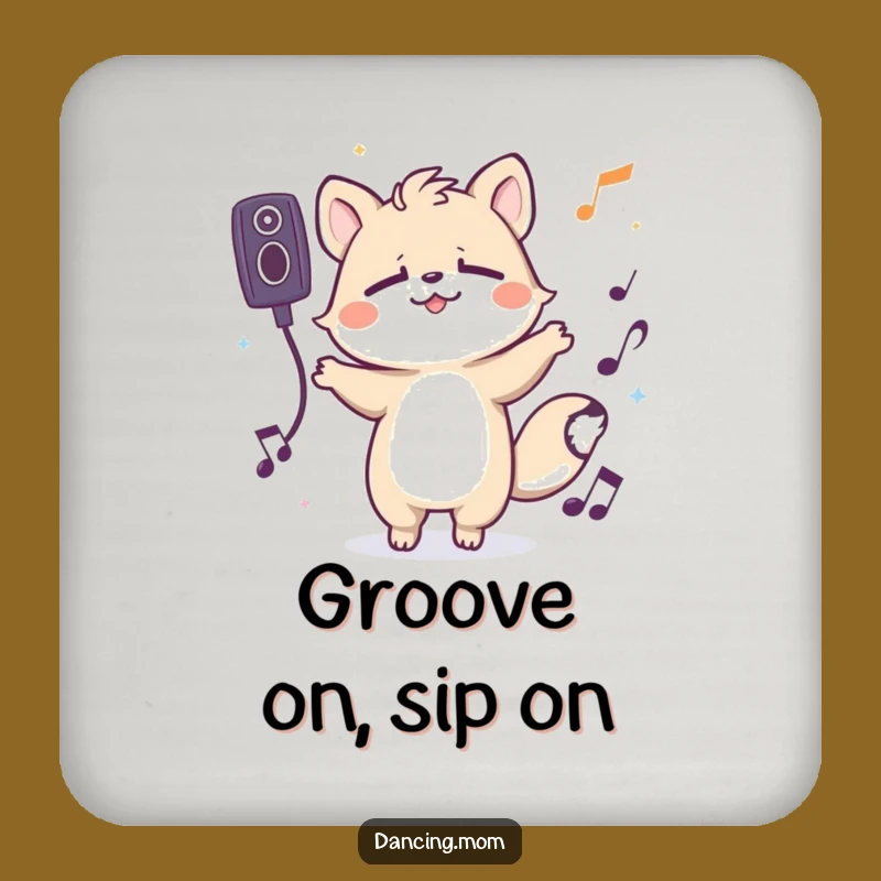Funny Grooving Animal Coasters: Spirited Character Set - Chic Funny Gift