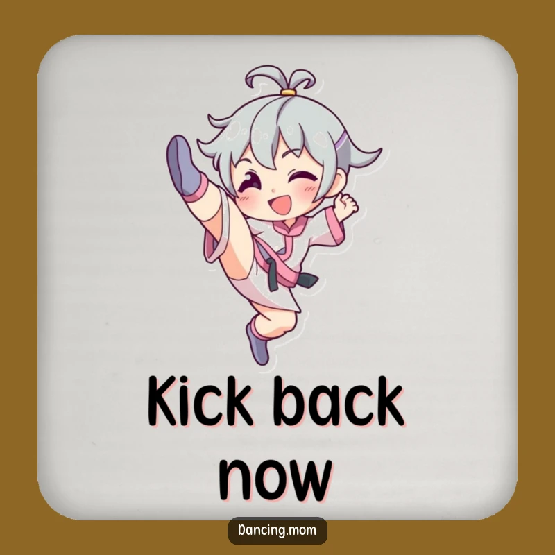 Funny High Kick Dancer Coaster - Protect Surfaces with Style