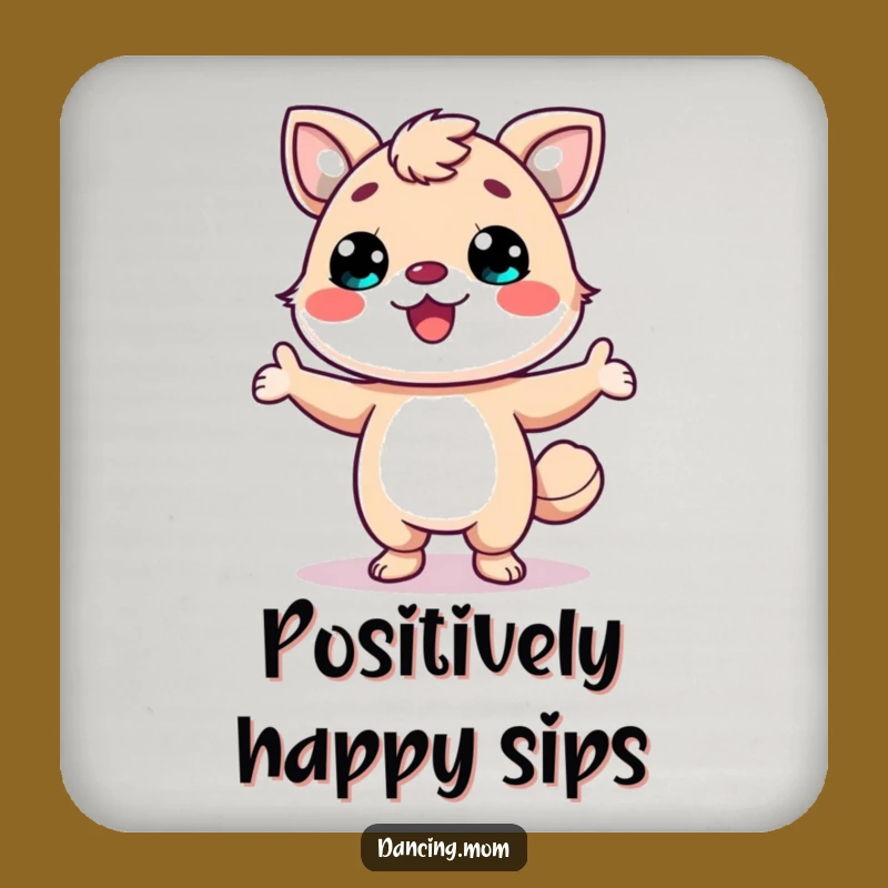 Funny Kawaii Animal Coaster - Smiling Pose Protection, Perfect Funny Gift