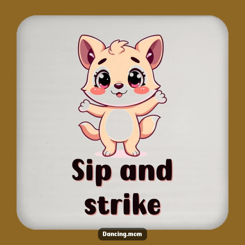 Funny Happy Animal Dance Coaster: Protect Surfaces with Theatrical Style