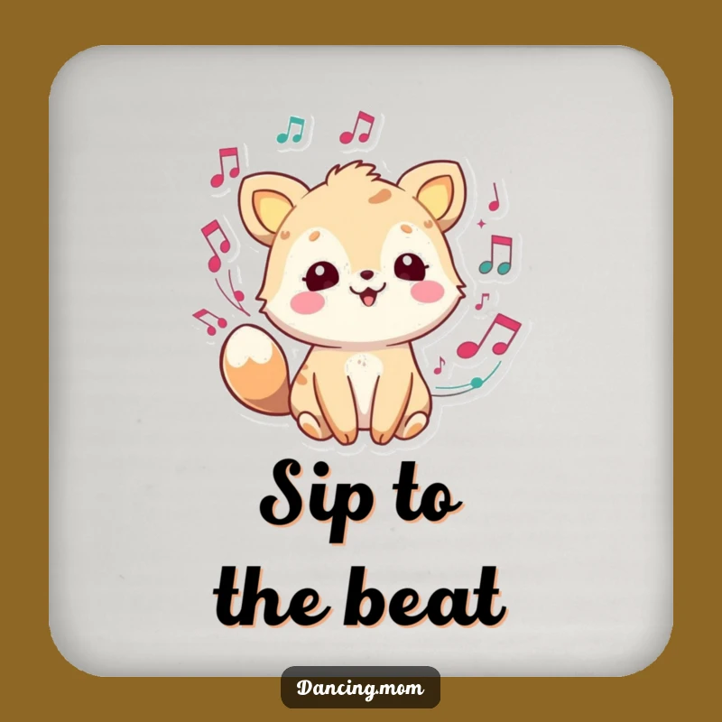 Funny Music Animal Coaster Set: Joyful Character for Table Harmony