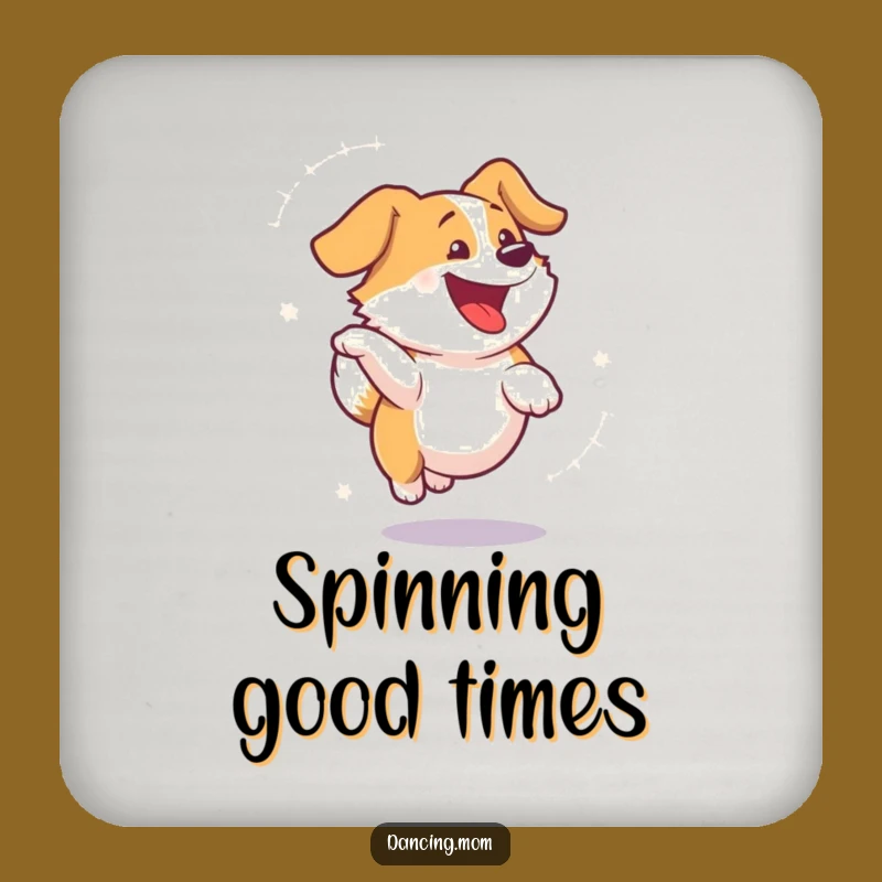 Funny Dog Spinning Coaster: Protect Surfaces with Hilarious Canine Energy