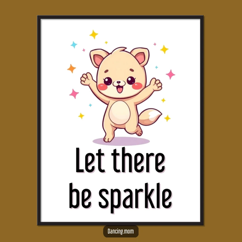 Funny Disco Animal Poster - Energetic Dance Floor Art Gift