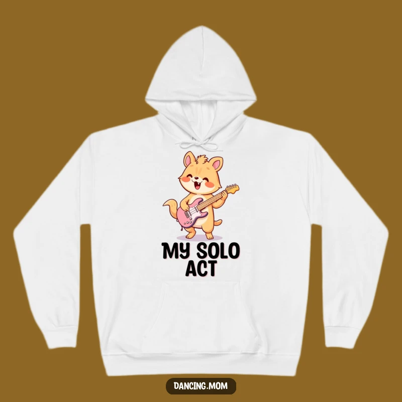 Funny Kawaii Air Guitar Hoodie Cozy and Hilarious Gift for Music Fans