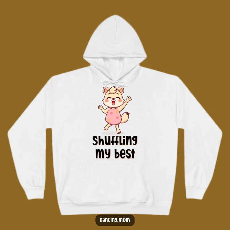 Cozy Funny Dancing Mom Animal Shuffle Hoodie - Energetic Fun Comfort Gift