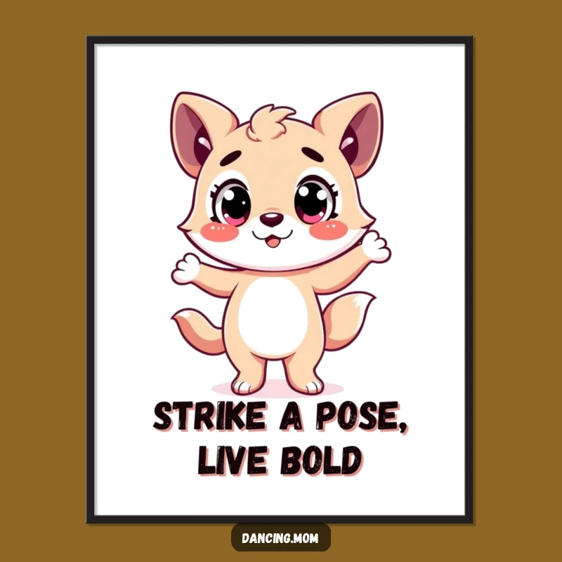 Dramatic Dance Animal Art Print - Funny Free Printable Decor Download