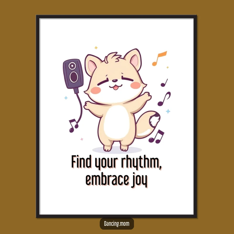 Free Printable Wall Art: Grooving Animal Vibe Funny Downloadable Decor