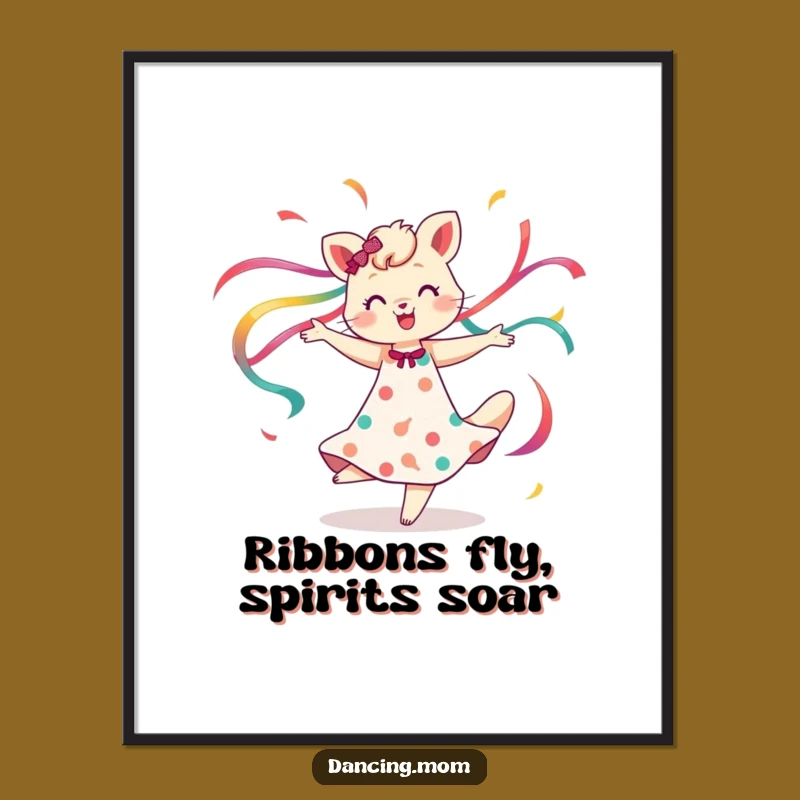 Free Printable Wall Art: Spinning Mom Animal Ribbons for Funny, Colorful Downloadable Decor