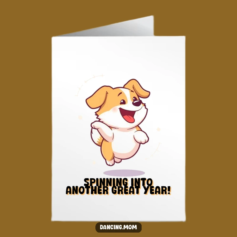 Free Printable Birthday Card: Spinning Dog Fun, Hilarious Downloadable Gift