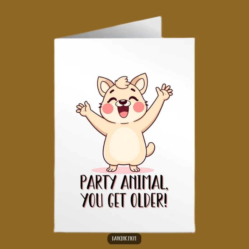 Free Printable Dancing Mom Birthday Card: Hilarious Animal Frolic, Downloadable Joyful Gift