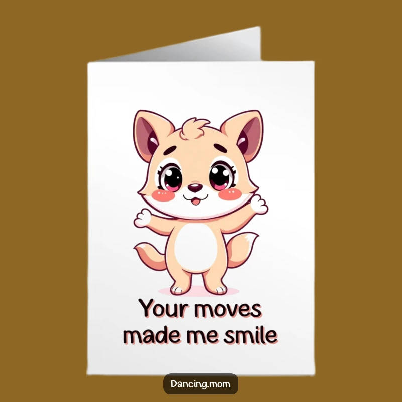 Dance Pose Animal Thank You Card - Free Printable Expressive Download