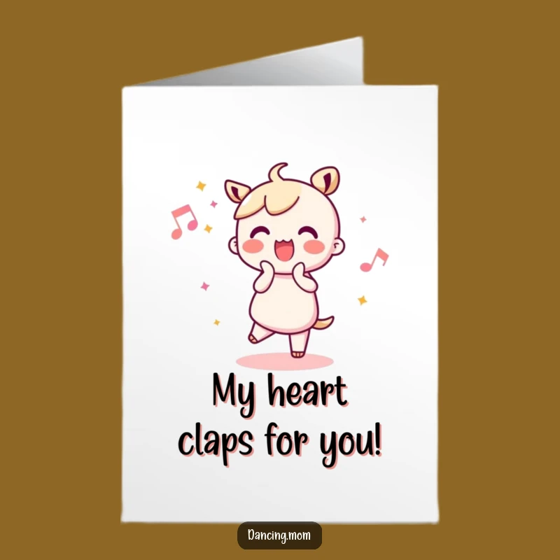Free Printable Thank You Card: Kawaii Clapper - Cheerful Thanks Downloadable Gift!