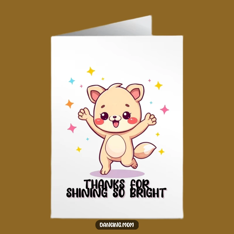 Free Printable Thank You: Groovy Disco Animal Thanks