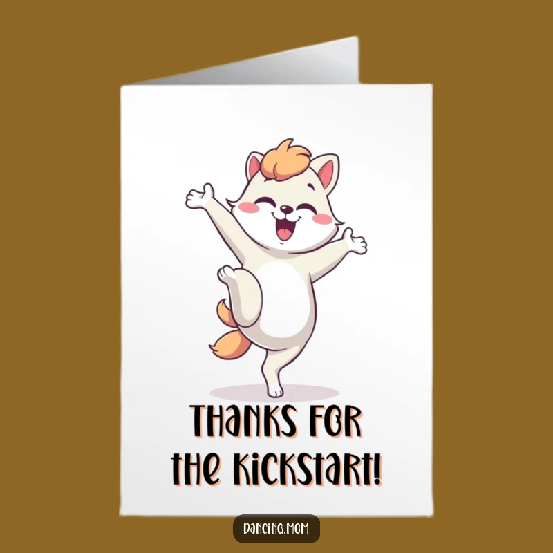 Free Printable Silly Kick Thank You Card: Funny Mom Animal Gratitude, Downloadable Gift