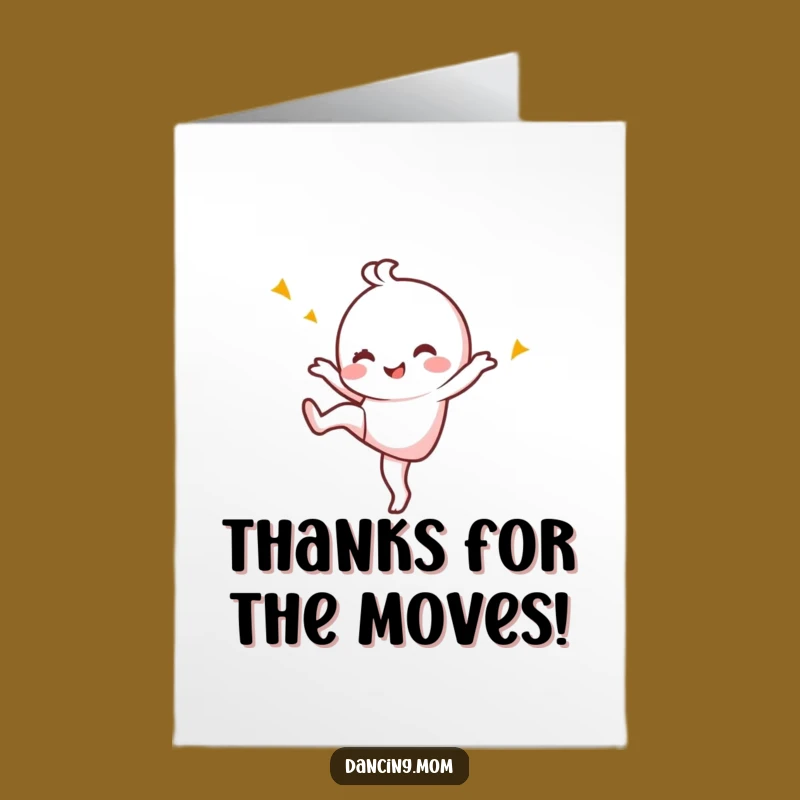 Thanks for the Moves! Free Printable Card: Kawaii Dancer's Gratitude!