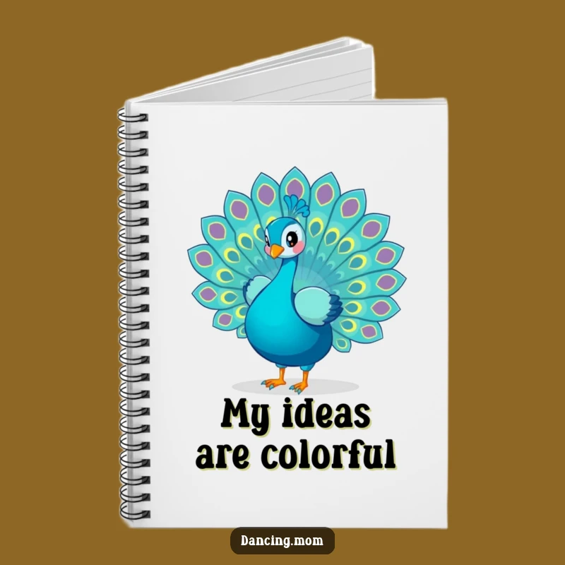 Funny Peacock Notebook: Dancing Cover, Journal Your Vibrant Thoughts, Funny Gift
