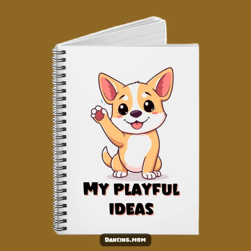 Funny Playful Dog Pose Notebook - Active Journal Gift