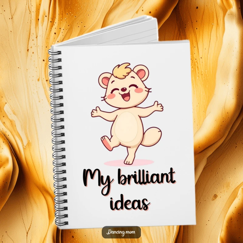 Funny Dancing Mom Notebook: A smiling mom animal taps her feet, providing a fun and humorous space for all your important notes and plans.