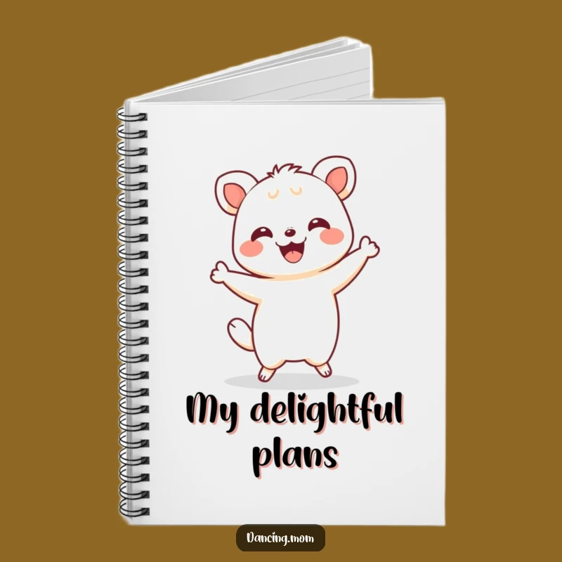 Funny Kawaii Shimmy Notebook - Joyful Dancer Journal, Perfect Funny Gift for Smiles