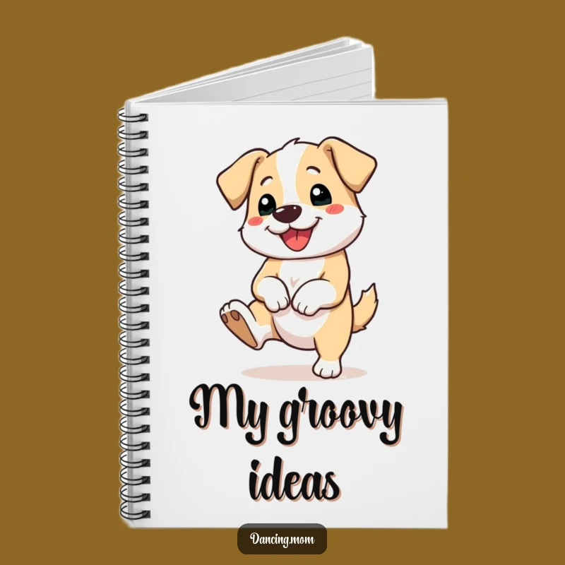 Funny Tapping Dog Notebook - Happy Rhythm Journal Gift