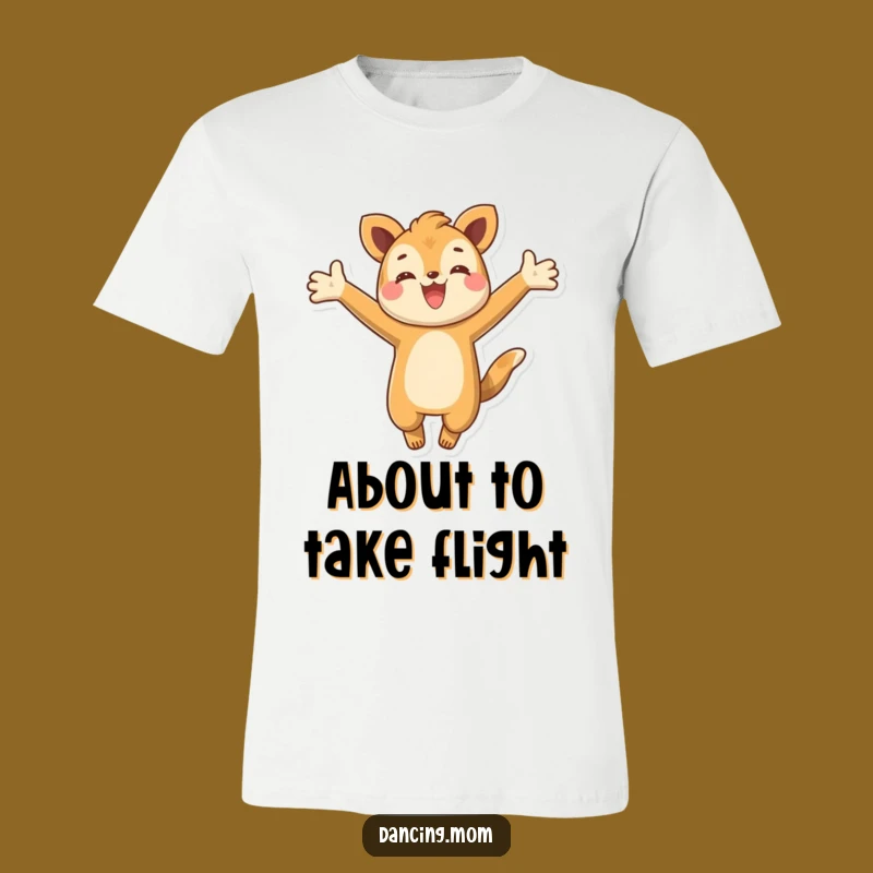 Funny Energetic Animal T-Shirt: Happy Leaping Character Tee - Ideal Funny Gift