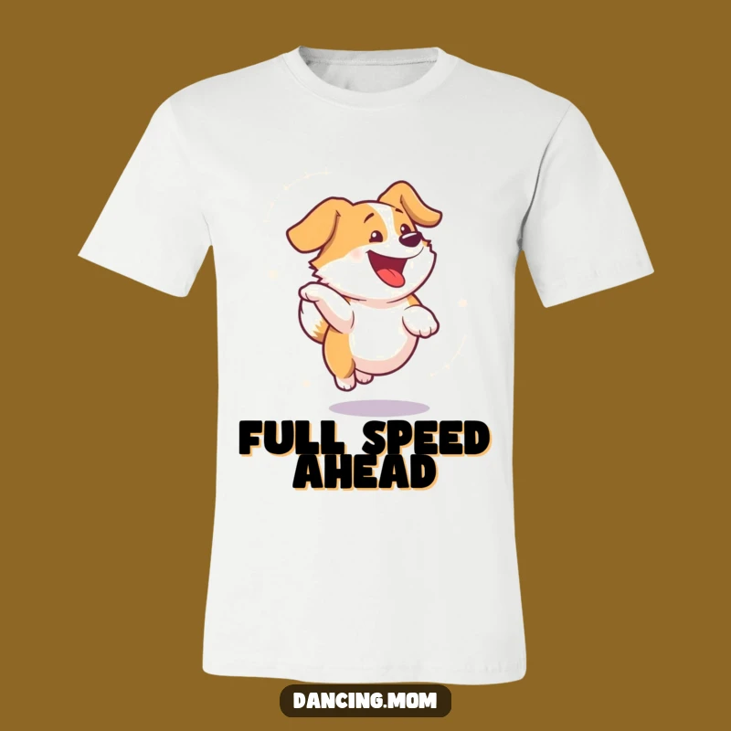 Funny Dog Spinning T-Shirt: Unisex Tee Capturing Joyful Motion for Dog Enthusiasts