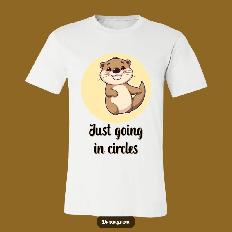 Funny Otter T-Shirt: Cheerful Spinner with Grin - Your Go-To Funny Gift
