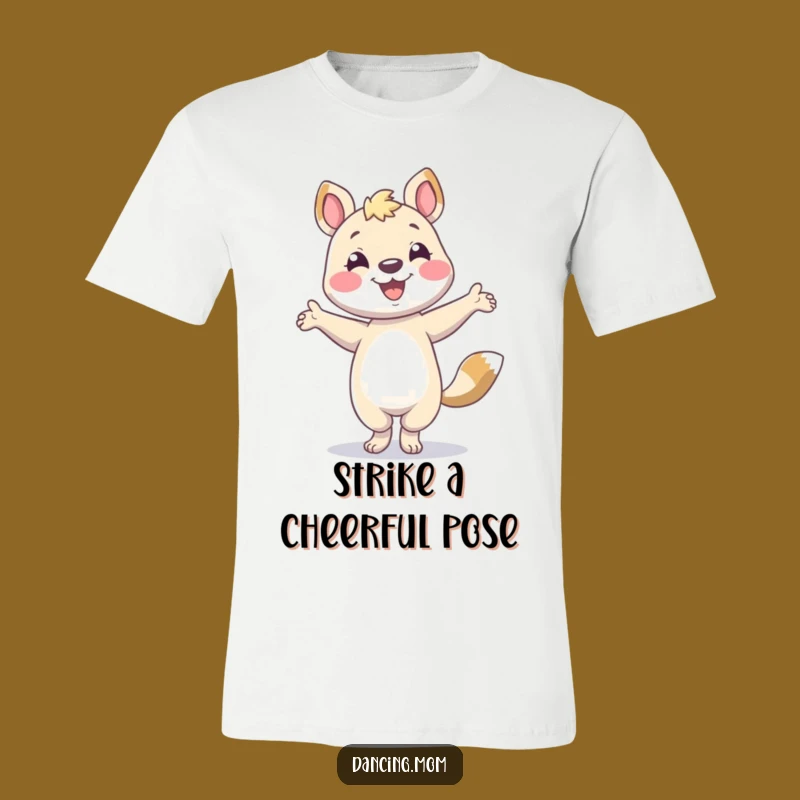 Funny Posing Animal T-Shirt - Smiling Dancer Graphic Style Gift