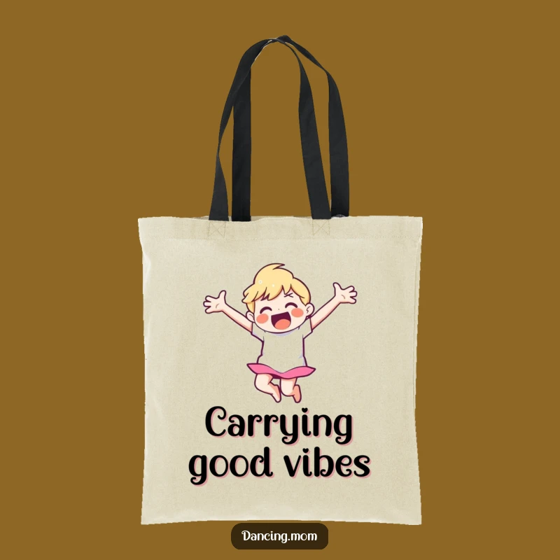 Funny Happy Dancer Tote Bag - Carry Your Joyful Spirit!