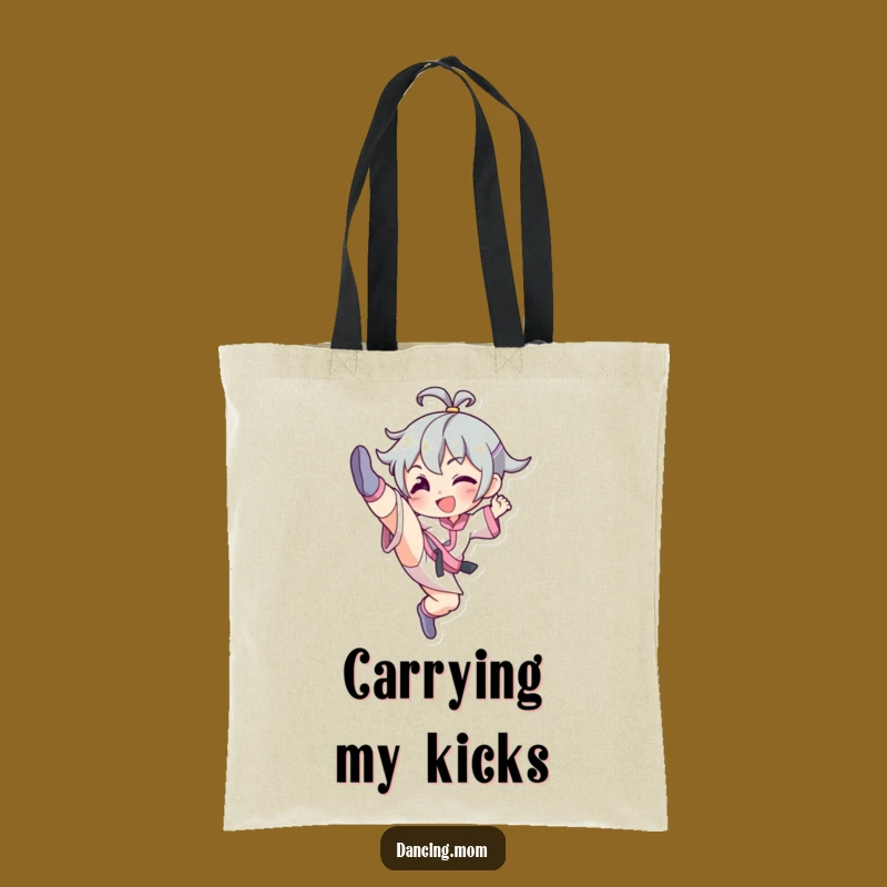 Funny High Kick Dancer Tote Bag - Carry Laughs Gracefully