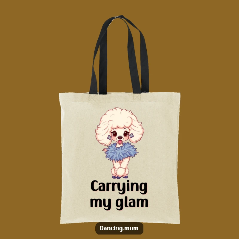 Funny Poodle Diva Tote Bag: Chic Carry-All for Glamorous Pet Owners