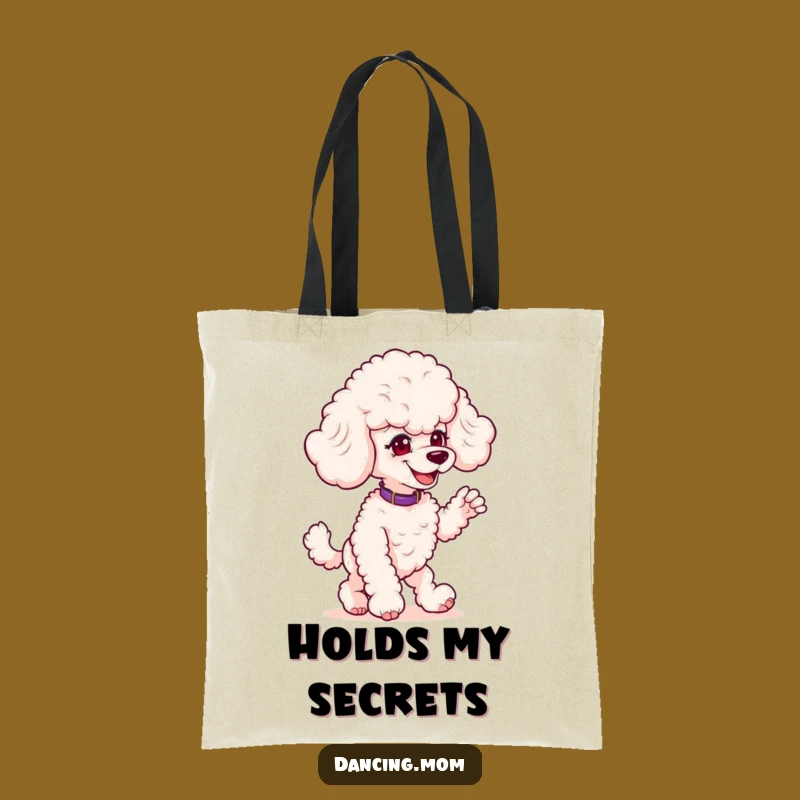 Funny Poodle Prankster Tote Bag: Chic and Humorous Dog Accessory