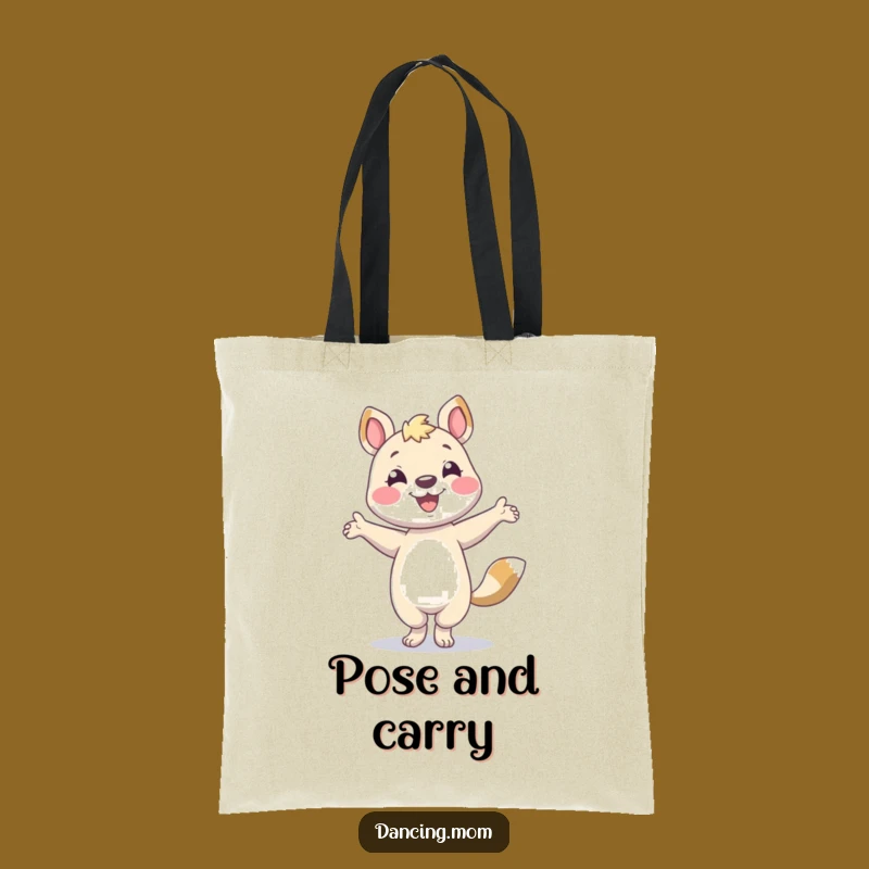 Funny Posing Animal Tote Bag - Carry Your Confidence Gift