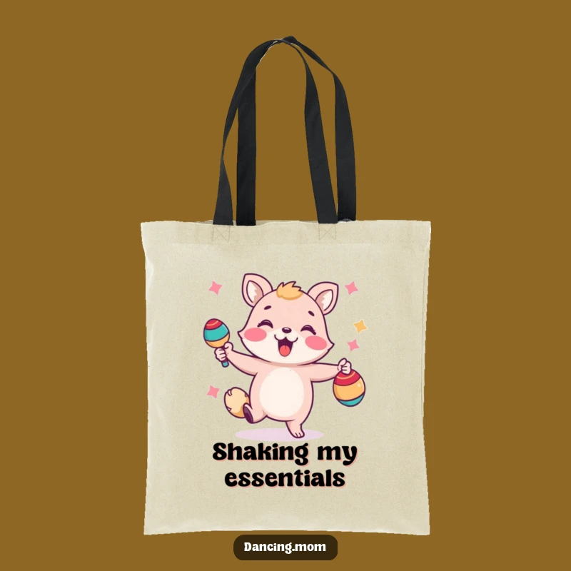 Funny Dancing Animal Maracas Tote Bag: Festive Shaker Carry-All Gift!